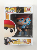 Steven Yeun Signed "The Walking Dead" #35 Glenn Funko Pop! Vinyl Figure (PSA) at PristineAuction.com