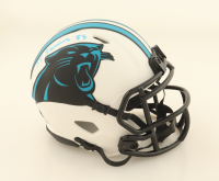 Ja'Tavion Sanders Signed Panthers Lunar Eclipse Alternate Speed Mini Helmet (Beckett) at PristineAuction.com