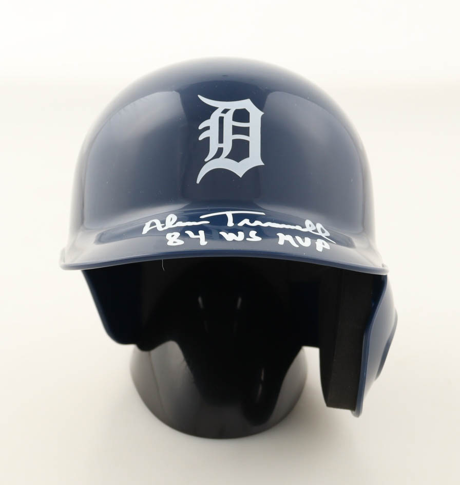 Alan Trammell Signed Tigers Mini Helmet Inscribed "84 WS MVP" (PSA) at PristineAuction.com Alan Trammell Signed Tigers Mini Helmet Inscribed "84 WS MVP" (PSA) at PristineAuction.com