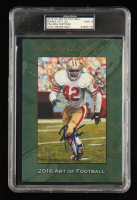 Ronnie Lott Signed 2016 HA Art of Football Relic Card #3/5 (PSA | Autograph Graded 9) at PristineAuction.com