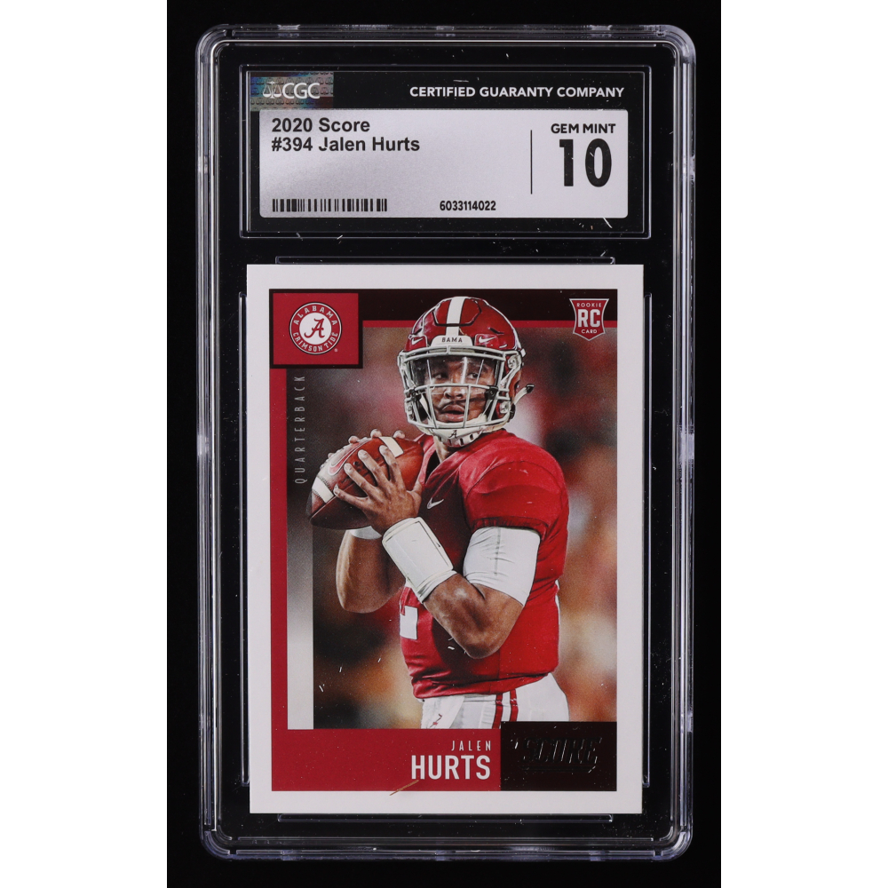 Jalen Hurts 2020 Score #394 RC (CGC 10) at PristineAuction.com