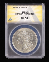 1921 Morgan Silver Dollar (ANACS AU58) at PristineAuction.com