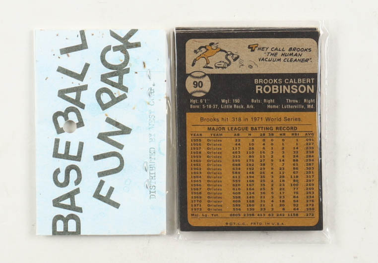1973 Topps Baseball Card Fun Pack with (10) Cards at PristineAuction.com 1973 Topps Baseball Card Fun Pack with (10) Cards at PristineAuction.com