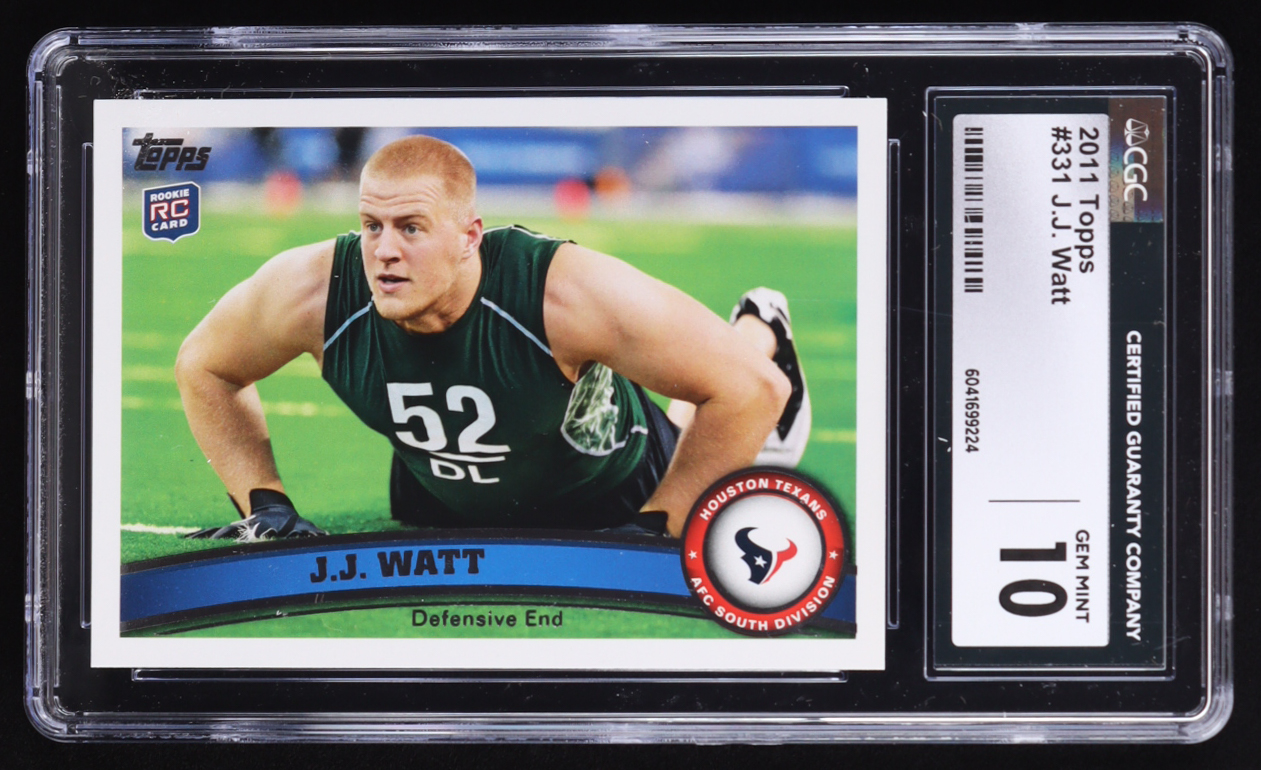 J.J. Watt 2011 Topps #331 RC (CGC 10) at PristineAuction.com J.J. Watt 2011 Topps #331 RC (CGC 10) at PristineAuction.com