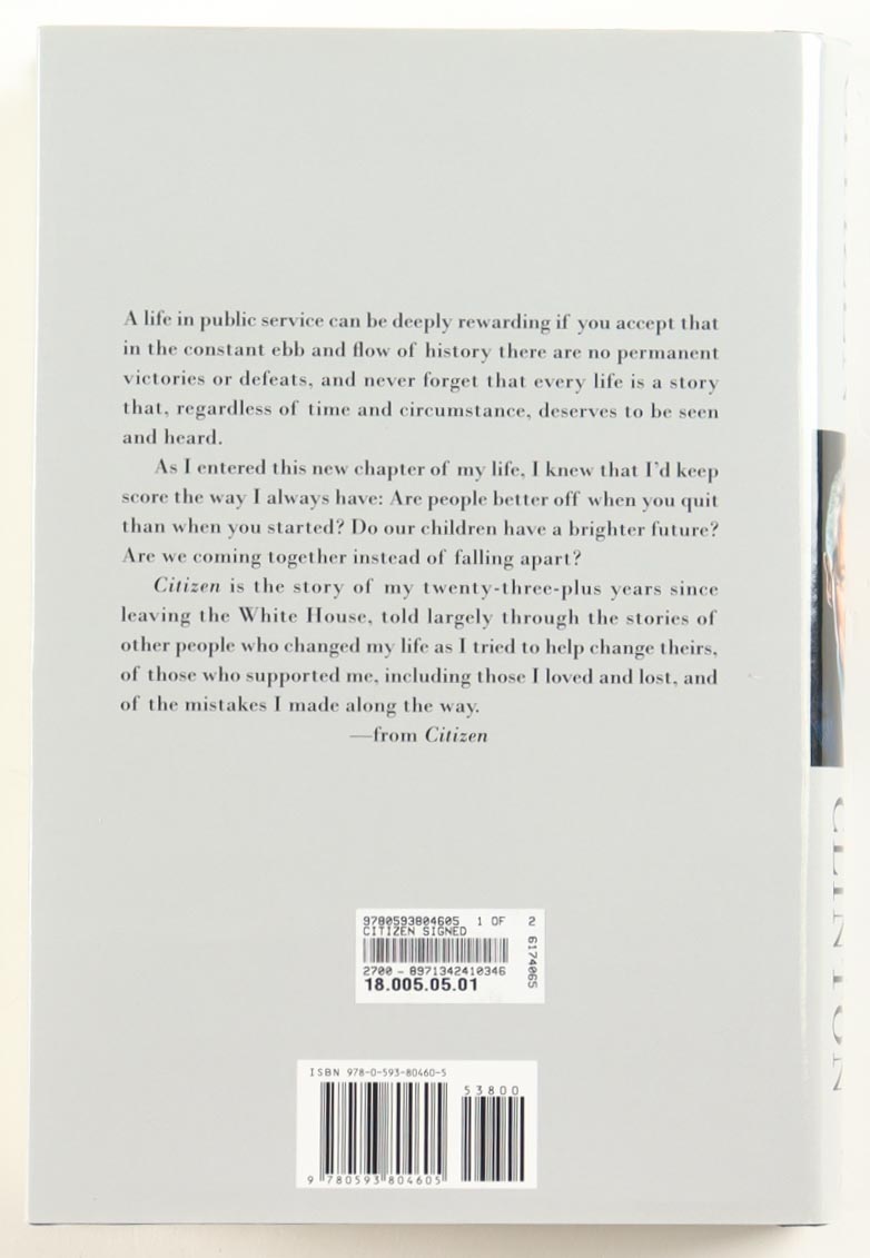 Bill Clinton Signed "Citizen: My Life After the White House" Hardcover Book (ACOA) at PristineAuction.com Bill Clinton Signed "Citizen: My Life After the White House" Hardcover Book (ACOA) at PristineAuction.com