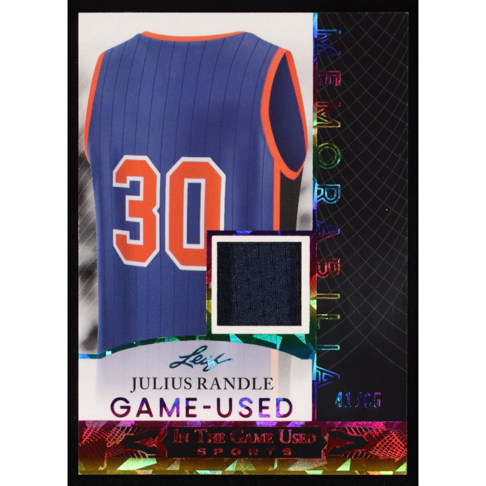 Julius Randle 2024 Leaf ITG Sports Game-Used Memorabilia Rainbow Crystal #GUM32 #41/65 at PristineAuction.com