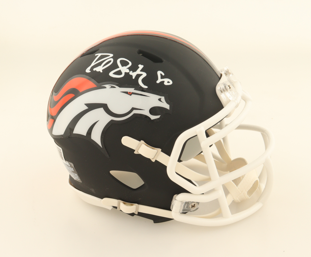 Rod Smith Signed Broncos Matte Black Alternate Speed Mini Helmet (Beckett) at PristineAuction.com Rod Smith Signed Broncos Matte Black Alternate Speed Mini Helmet (Beckett) at PristineAuction.com