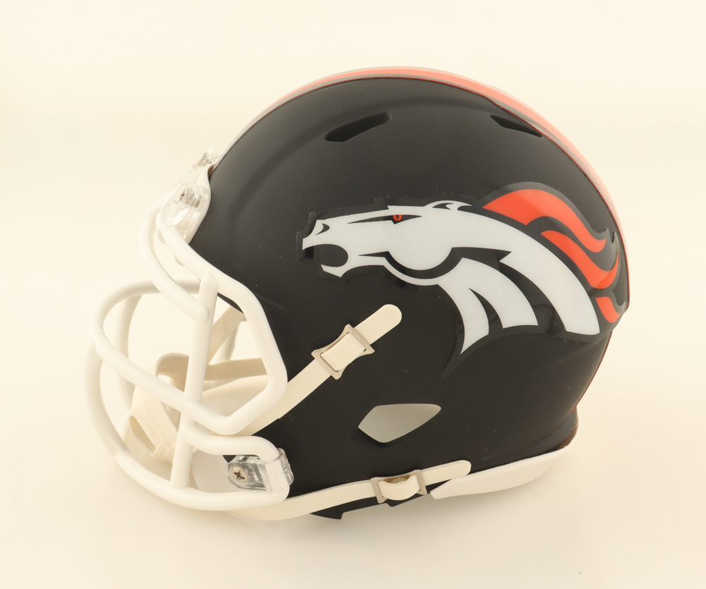 Rod Smith Signed Broncos Matte Black Alternate Speed Mini Helmet (Beckett) at PristineAuction.com Rod Smith Signed Broncos Matte Black Alternate Speed Mini Helmet (Beckett) at PristineAuction.com