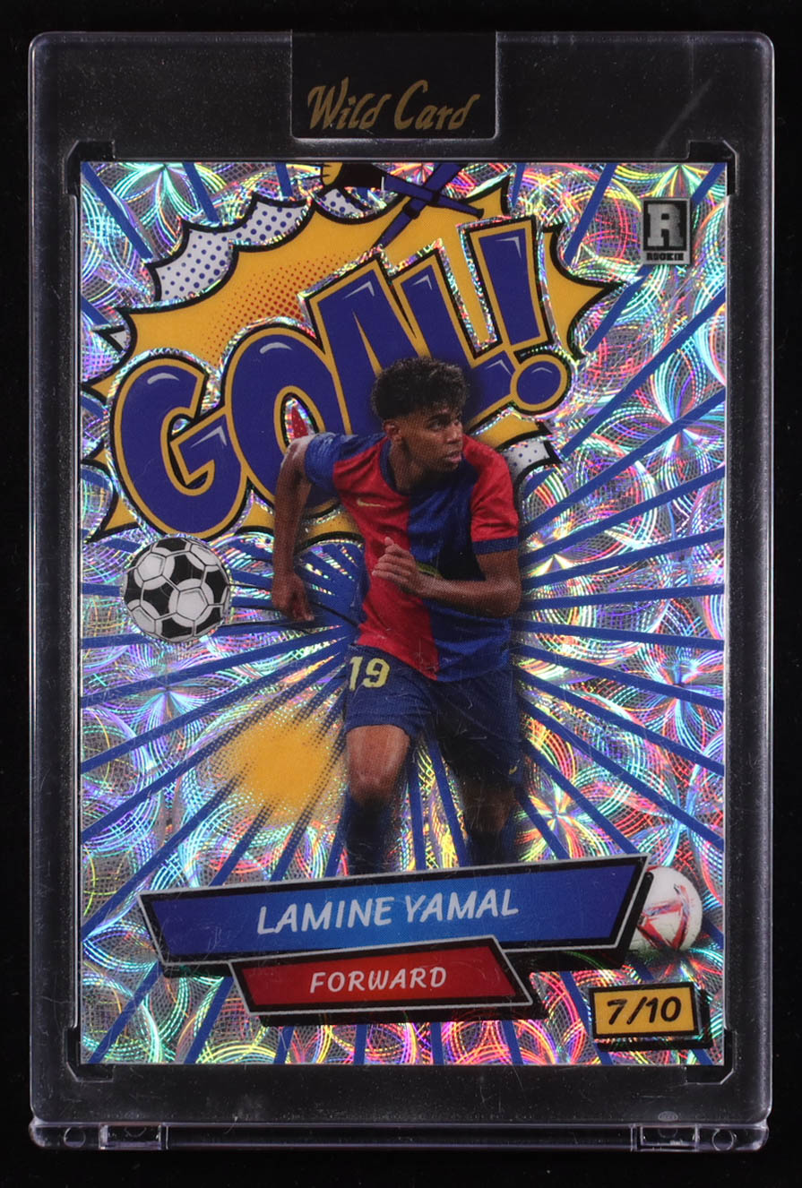 Lamine Yamal 2024 Wild Card Alumination Comix Goal! Kaleidoscope Silver #ACGGLY1 RC #07/10 at PristineAuction.com Lamine Yamal 2024 Wild Card Alumination Comix Goal! Kaleidoscope Silver #ACGGLY1 RC #07/10 at PristineAuction.com