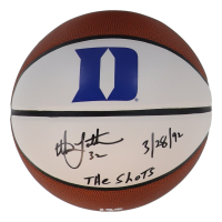 Christian Laettner Signed Duke Logo Basketball Inscribed "The Shot" & "3/28/92" (Schwartz) at PristineAuction.com