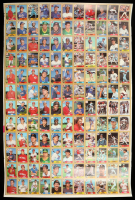 1987 Topps Baseball Uncut Trading Card Sheet of (132) Cards at PristineAuction.com