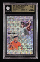 Carlos Alcaraz / Rafael Nadal 2023 Leaf Metal Special Release Exclusive Legends Edition Mojo Silver Foil Proofs #ELE04 #1/1 (BGS 10) at PristineAuction.com