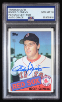 Roger Clemens Signed 1985 Topps #181 RC (PSA | Autograph Grade 10) at PristineAuction.com