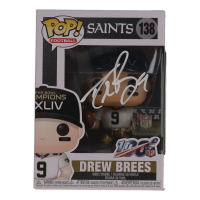 Drew Brees Signed Saints #138 Funko Pop! Vinyl Figure (Beckett) at PristineAuction.com