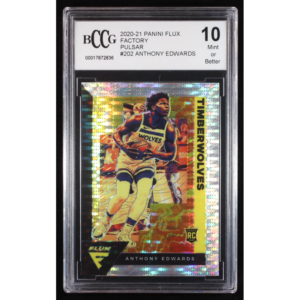 Anthony Edwards 2020-21 Panini Flux Factory Pulsar #202 RC (BCCG 10) at PristineAuction.com