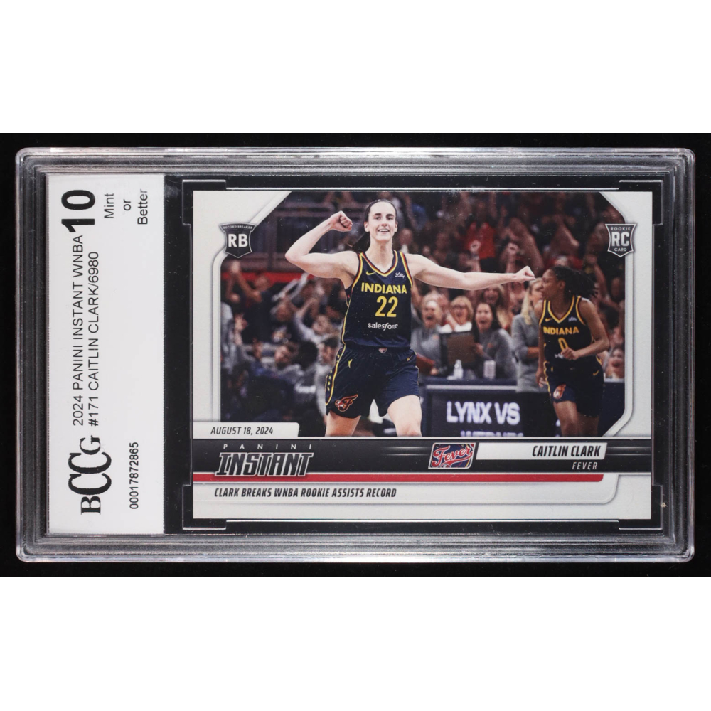 Caitlin Clark 2024 Panini Instant WNBA #171 RC (BCCG 10) at PristineAuction.com