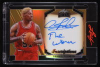 Dennis Rodman Signed 2024 Leaf Metal Inscriptions Prismatic Gold #MHI-DR2 #068/100 "The Worm" at PristineAuction.com