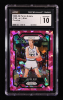Larry Bird 2023-24 Panini Prizm Prizms Pink Ice #189 (CGC 10) at PristineAuction.com