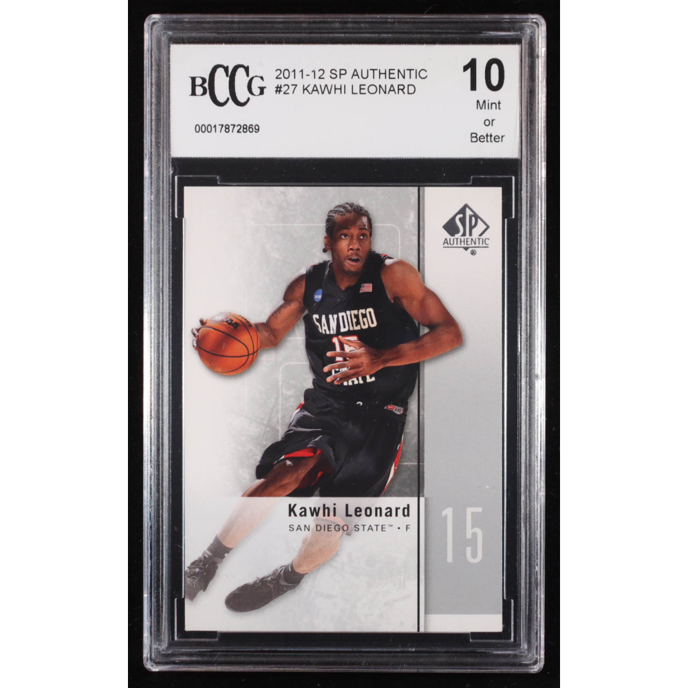 Kawhi Leonard 2011-12 SP Authentic #27 RC (BCCG 10) at PristineAuction.com