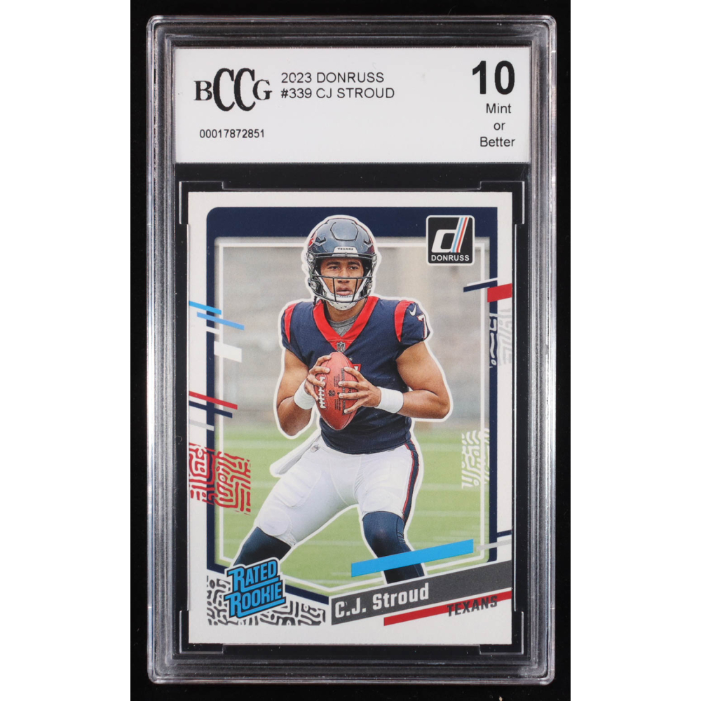 CJ Stroud 2023 Donruss #339 RR RC (BCCG 10) at PristineAuction.com