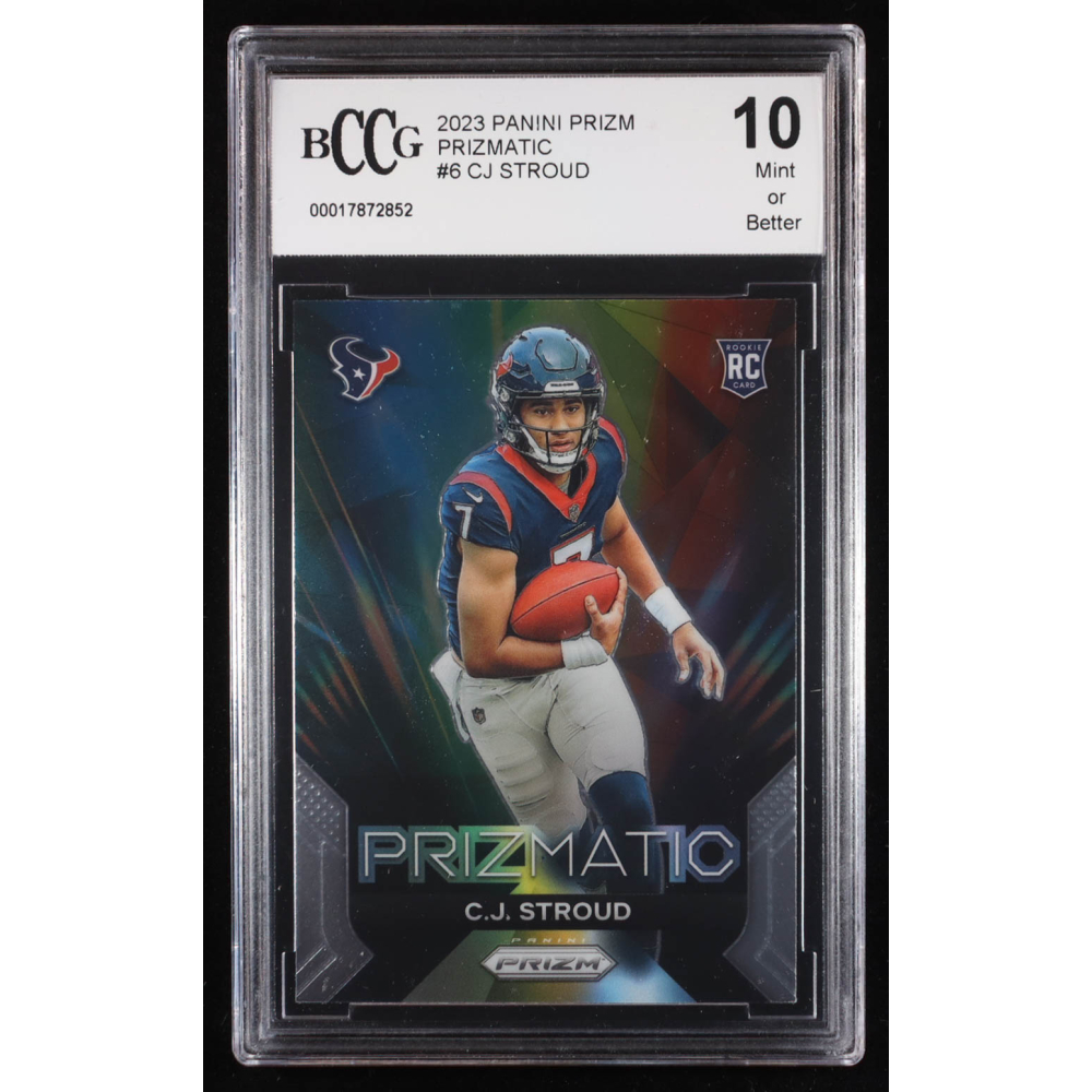 CJ Stroud 2023 Panini Prizm Prizmatic #6 RC (BCCG 10) at PristineAuction.com