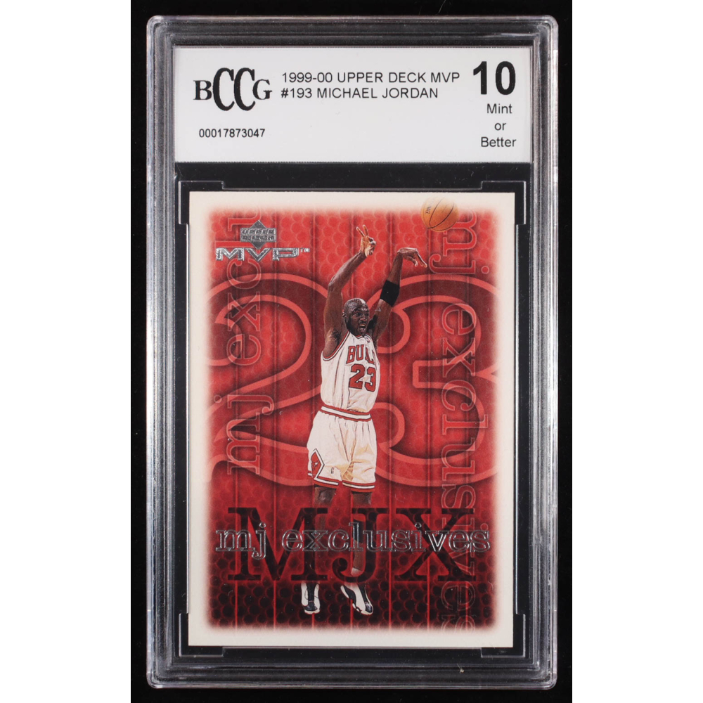 Michael Jordan 1999-00 Upper Deck MVP #193 (BCCG 10) at PristineAuction.com