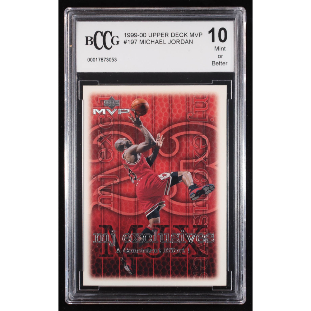 Michael Jordan 1999-00 Upper Deck MVP #197 (BCCG 10) at PristineAuction.com
