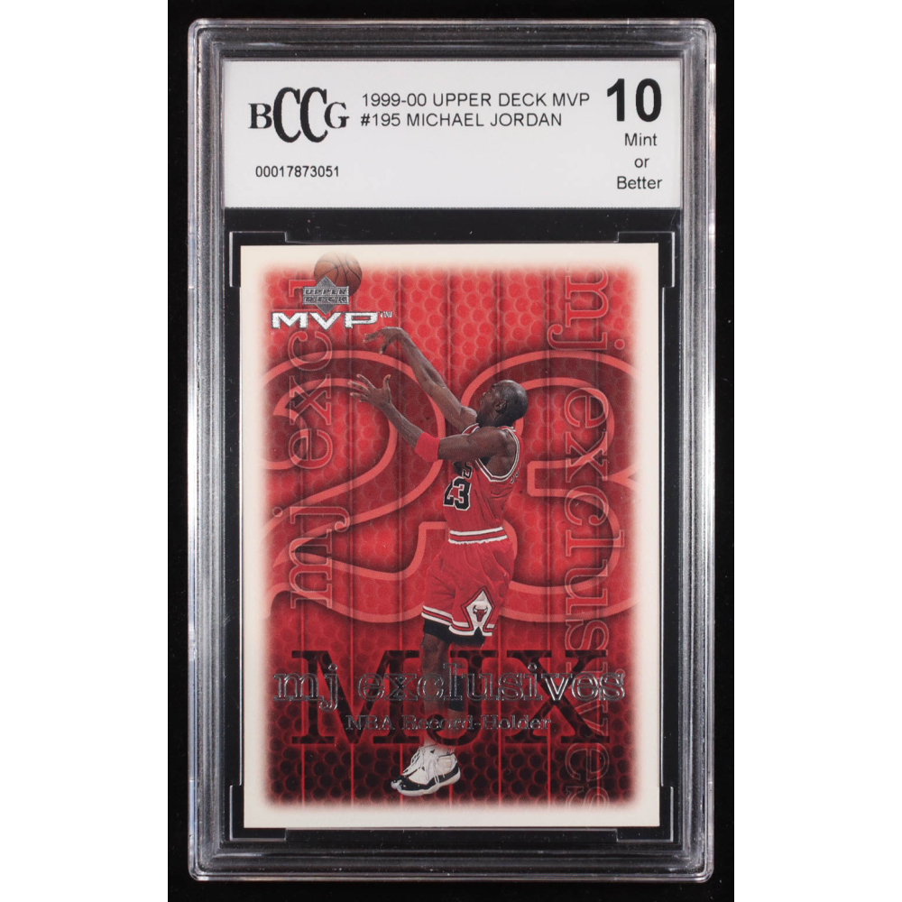 Michael Jordan 1999-00 Upper Deck MVP #195 (BCCG 10) at PristineAuction.com