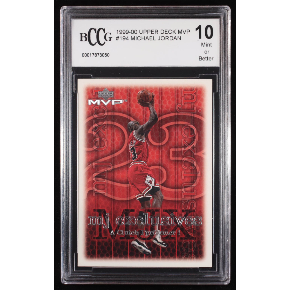Michael Jordan 1999-00 Upper Deck MVP #194 (BCCG 10) at PristineAuction.com