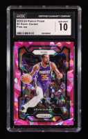Kevin Durant 2023-24 Panini Prizm Prizms Pink Ice #5 (CGC 10) at PristineAuction.com