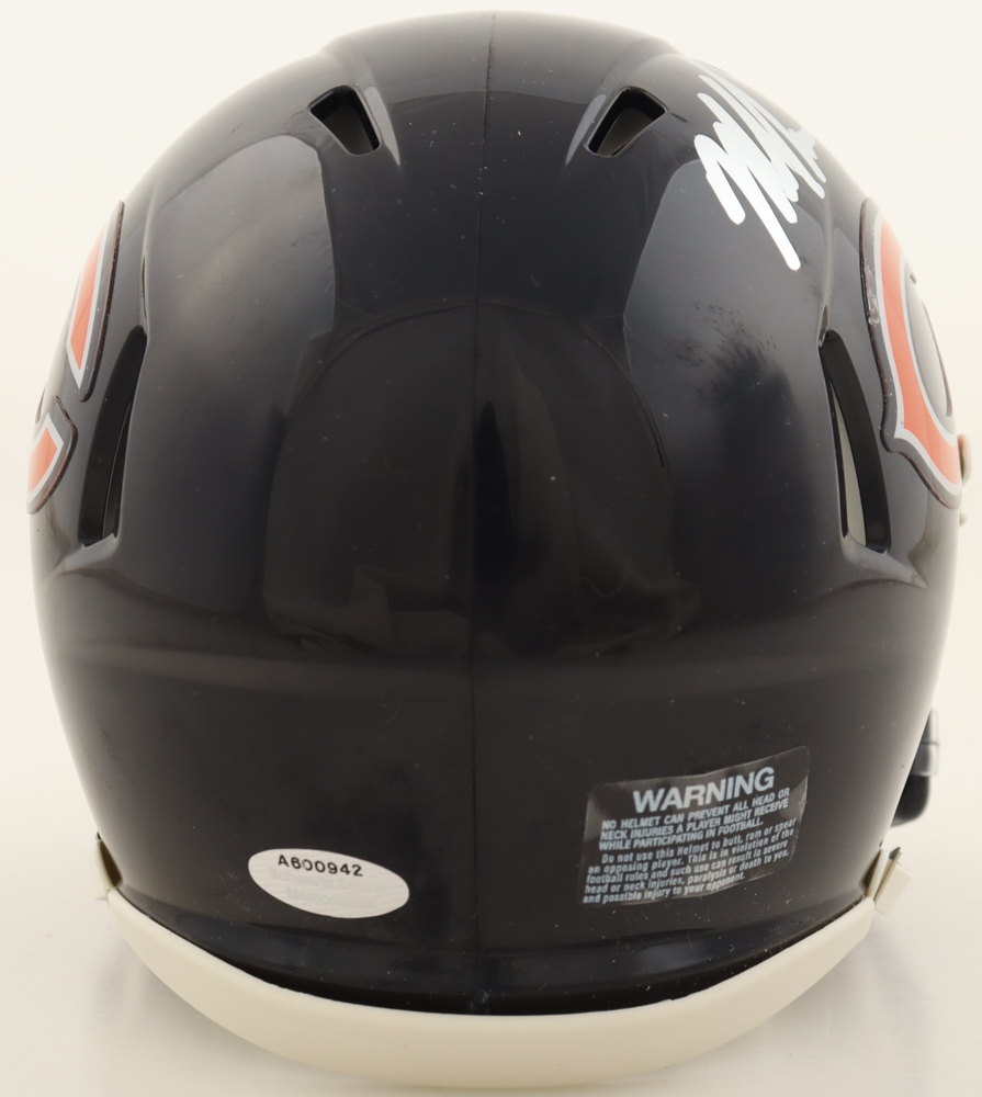 Mike Singletary Signed Bears Salute To Service Alternate Speed Mini Helmet Inscribed "HOF 98" (Schwartz) at PristineAuction.com Mike Singletary Signed Bears Salute To Service Alternate Speed Mini Helmet Inscribed "HOF 98" (Schwartz) at PristineAuction.com