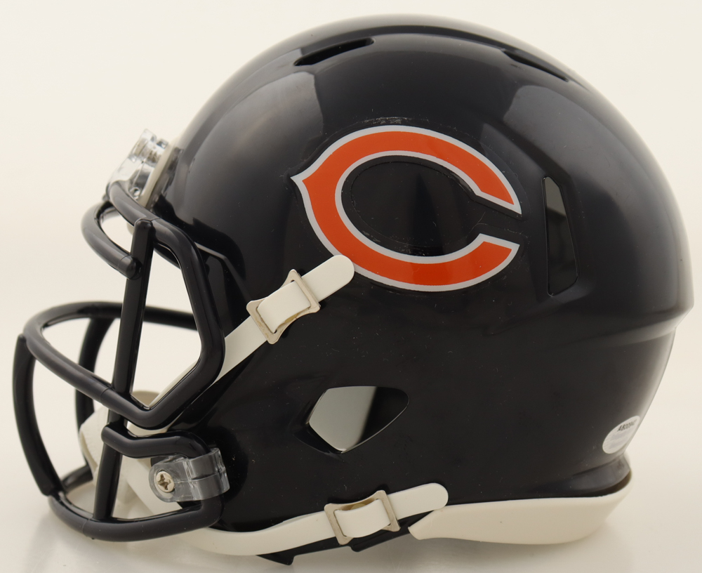 Mike Singletary Signed Bears Salute To Service Alternate Speed Mini Helmet Inscribed "HOF 98" (Schwartz) at PristineAuction.com Mike Singletary Signed Bears Salute To Service Alternate Speed Mini Helmet Inscribed "HOF 98" (Schwartz) at PristineAuction.com