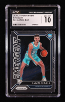 LaMelo Ball 2020-21 Panini Prizm Emergent #23 RC (CGC 10) at PristineAuction.com