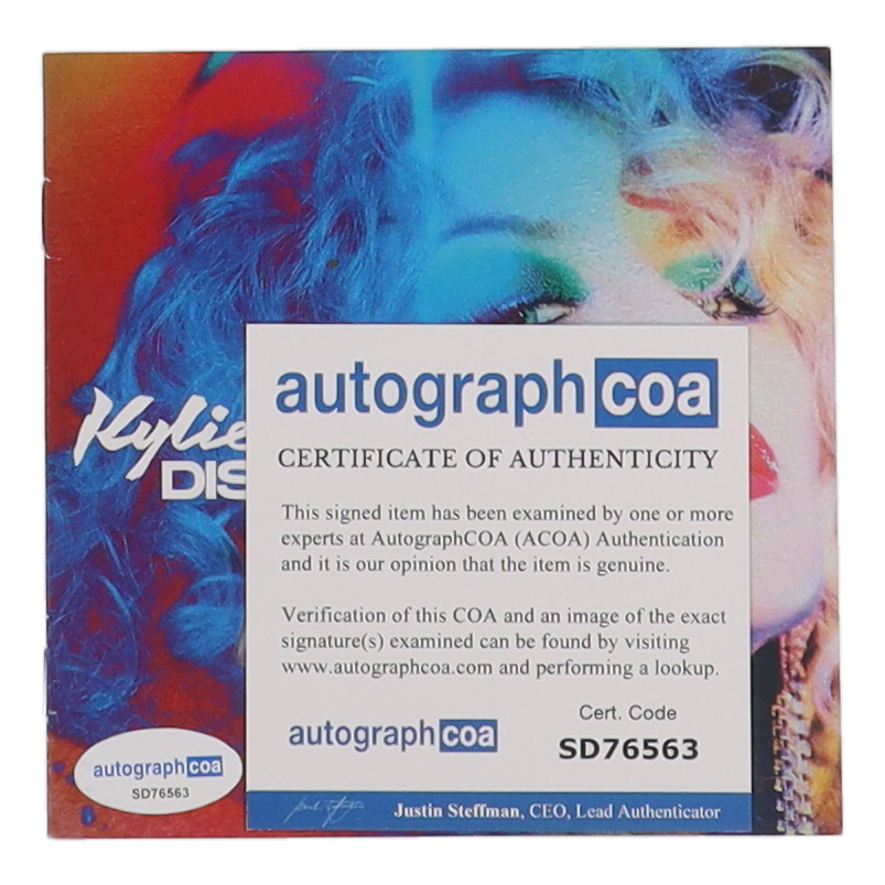 Kylie Minogue Signed 