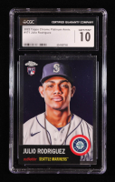 Julio Rodriguez 2022 Topps Chrome Platinum Anniversary #171 RC (CGC 10) at PristineAuction.com