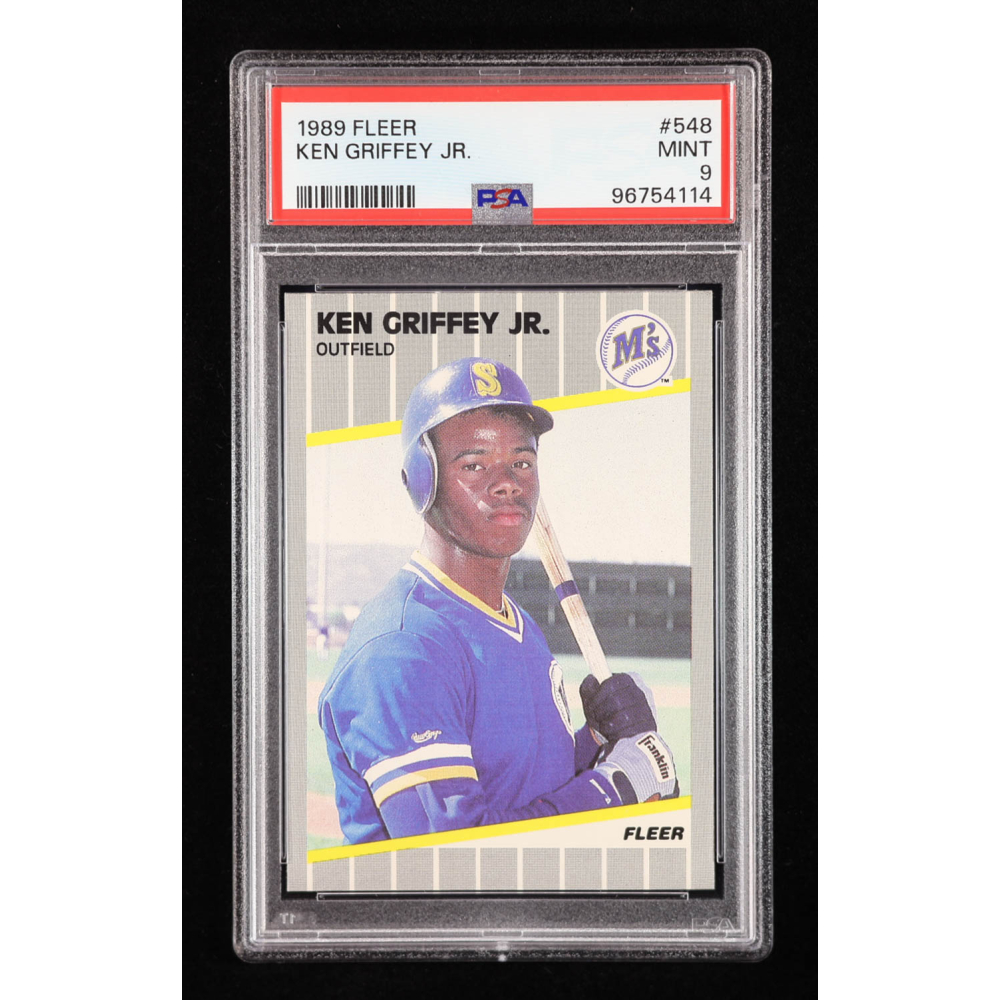 Ken Griffey Jr. 1989 Fleer #548 RC (PSA 9) at PristineAuction.com