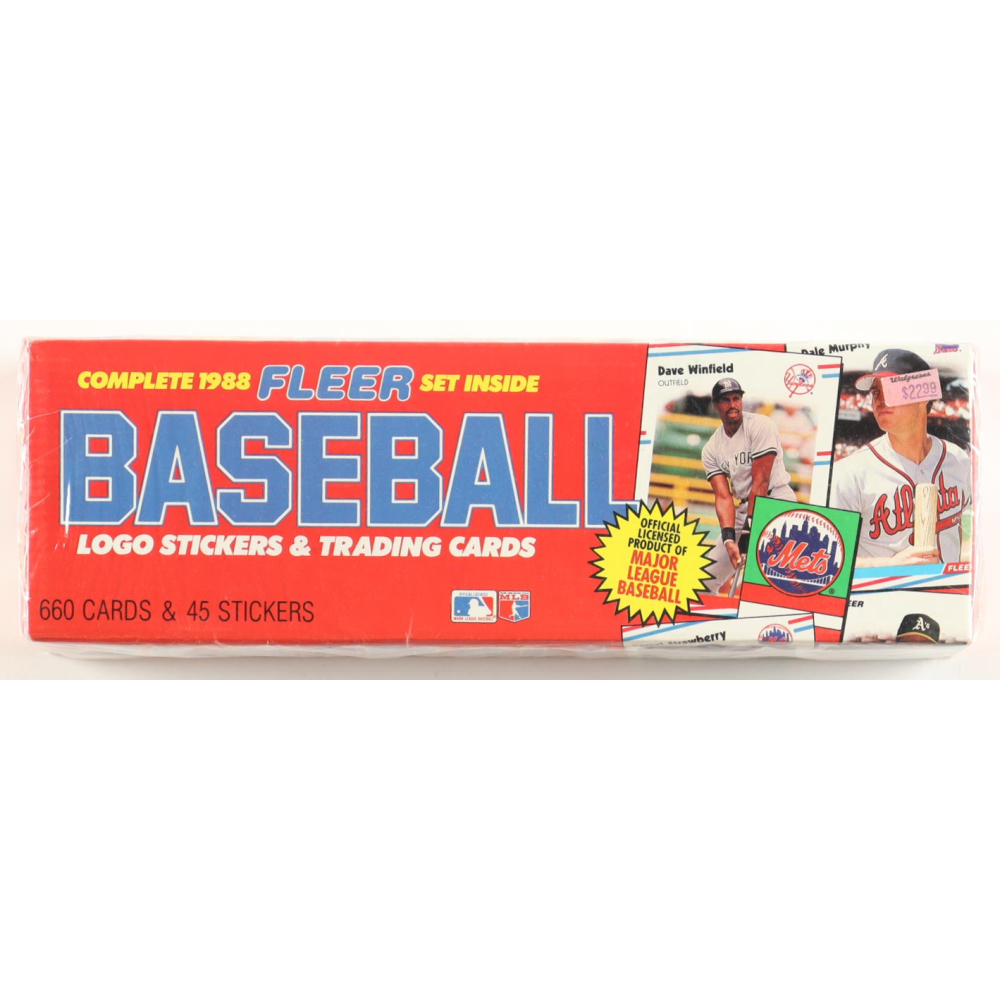 1988 Fleer Baseball Complete Set of (660) Cards with Edgar Martinez #378 RC, Ken Caminiti #441 RC, Tom Glavine #539 RC, Mark Grace RC, Darrin Jackson #641 at PristineAuction.com