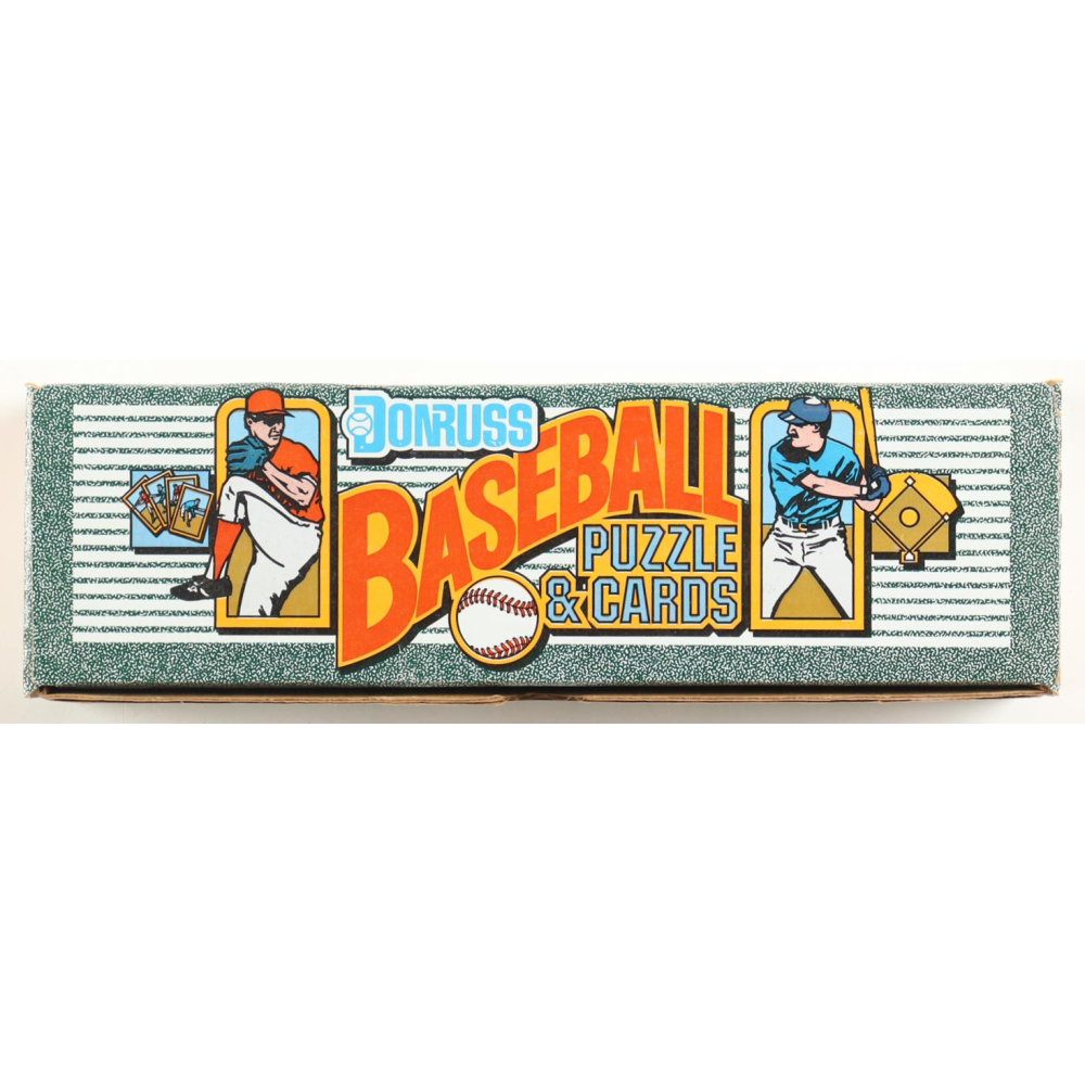 1990 Donruss Baseball Puzzle & Cards Box Complete Set of (728) Cards with Sammy Sosa #489 RC, Bernie Willams #689 RC, Nolan Ryan #166, Curt Schilling #667 at PristineAuction.com