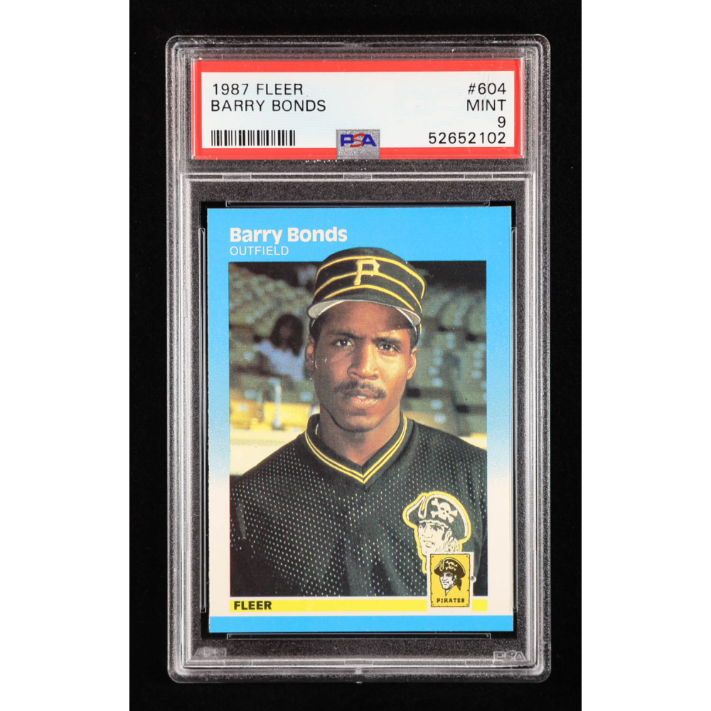 Barry Bonds 1987 Fleer #604 RC (PSA 9) at PristineAuction.com