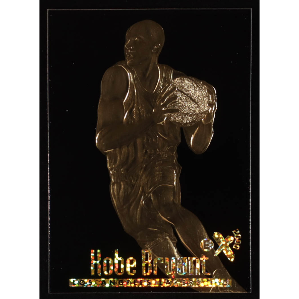 Kobe Bryant 1996-97 Skybox EX-2000 23KT Gold Card Black #NNO RC at PristineAuction.com