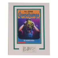 R.L. Stine Signed "Goosebumps" Custom Matted Cut Display (ACOA) at PristineAuction.com