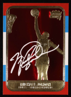 Michael Jordan 1998 Fleer 23KT Gold 1986 Rookie Signature Series Red Holo Refractor #NNO at PristineAuction.com