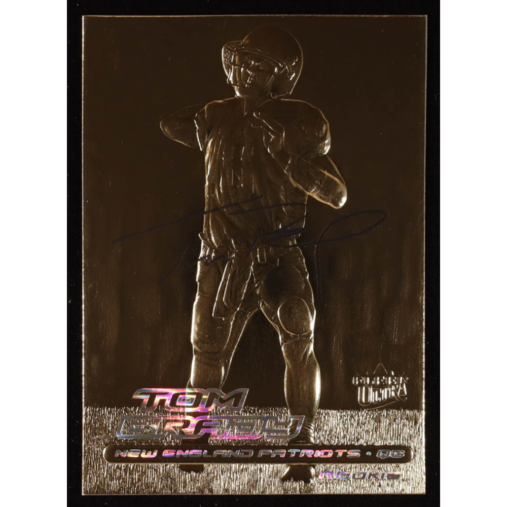 Tom Brady 2000 Fleer Ultra Signature Series 23KT Gold Card #NNO RC at PristineAuction.com