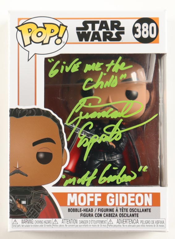 Giancarlo Esposito Signed "STAR WARS" #380 Moff Gideon Bobble-Head Funko Pop! Vinyl Figure Inscribed "Give Me the Child" & "Moff Gideon" (JSA) at PristineAuction.com Giancarlo Esposito Signed "STAR WARS" #380 Moff Gideon Bobble-Head Funko Pop! Vinyl Figure Inscribed "Give Me the Child" & "Moff Gideon" (JSA) at PristineAuction.com