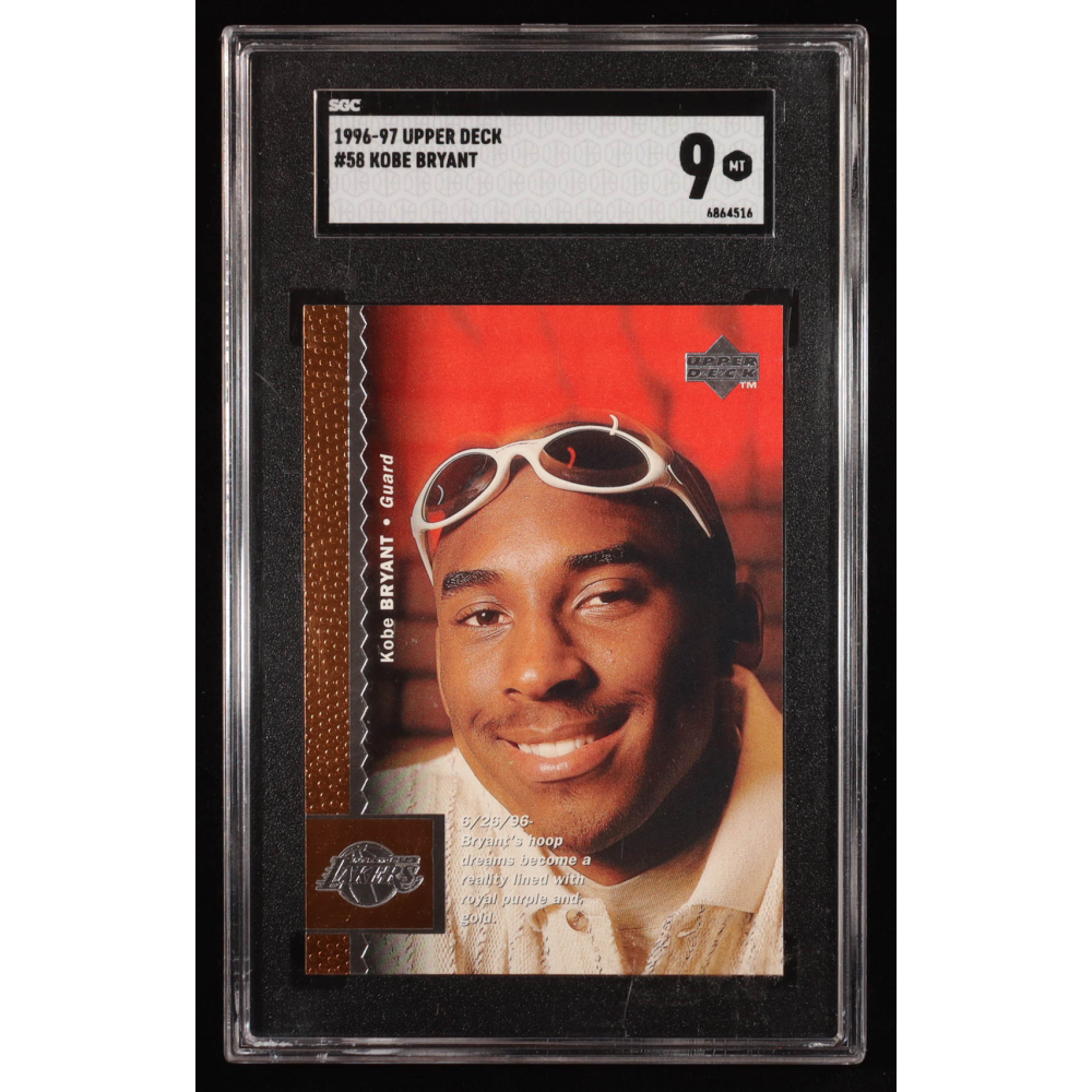 Kobe Bryant 1996-97 Upper Deck #58 RC (SGC 9) at PristineAuction.com