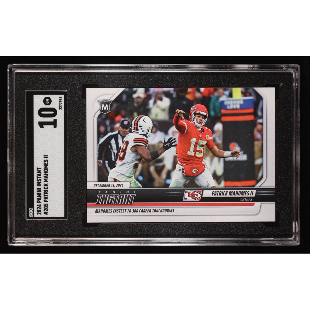 Patrick Mahomes II 2024 Panini Instant #205 (SGC 10) at PristineAuction.com
