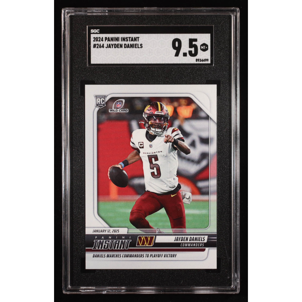 Jayden Daniels 2024 Panini Instant #264 RC (SGC 9.5) at PristineAuction.com Jayden Daniels 2024 Panini Instant #264 RC (SGC 9.5) at PristineAuction.com