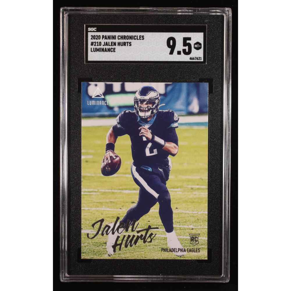 Jalen Hurts 2020 Panini Chronicles #210 RC / Luminance (SGC 9.5) at PristineAuction.com
