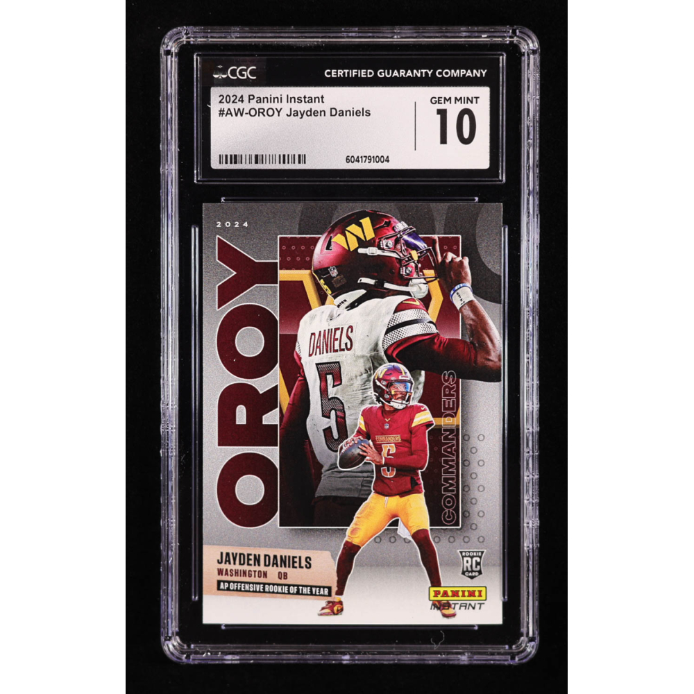 Jayden Daniels 2024 Panini Instant Award Winners #AWOROY RC (CGC 10) at PristineAuction.com