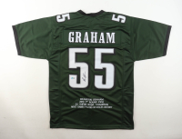 Brandon Graham Signed Career Highlight Stat Jersey (Beckett) at PristineAuction.com